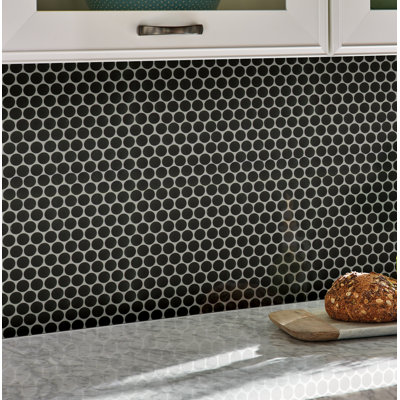 penny tile round floor porcelain mosaic tiles msi matte wayfair